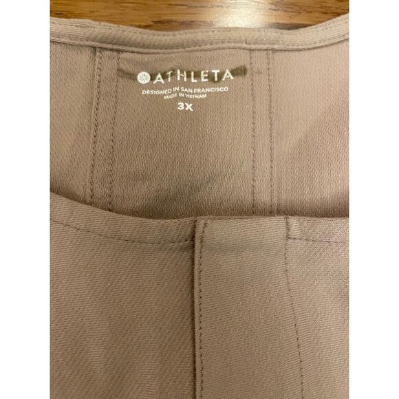 Athleta Farallon Printed Romper Mocha Latte Sz. 3X NWT $98 Travel Organic Cotton - Picture 5 of 5